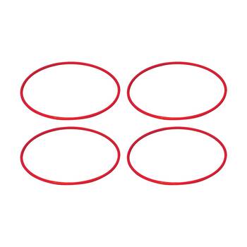 4PK Victor Sports Flat Circular Hoop For Fitness Agility Training Red 70cm