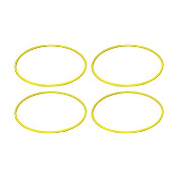 4PK Victor Sports Flat Circular Hoop For Fitness Agility Training Yellow 70cm