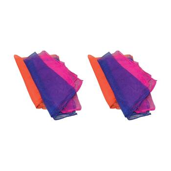 2x 3pc Victor Sports Juggling Scarves Set Lightweight Beginners 60cm