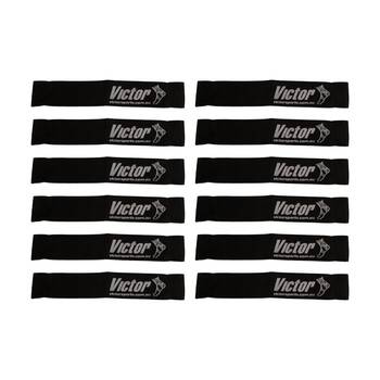 12PK Victor Sports Nylon Sash Team Divider For Activities Black 1.2m