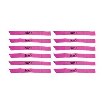 12PK Victor Sports Nylon Sash Team Divider For Activities Pink 1.2m