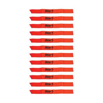 12PK Victor Sports Nylon Sash Team Divider For Activities Red 1.2m