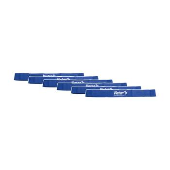 6PK Victor Sports Nylon Sash Hook Loop Fastener Adjustable Blue 5x100cm