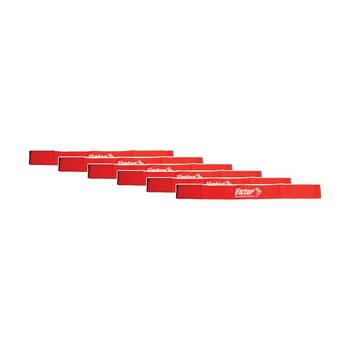 6PK Victor Sports Nylon Sash Hook Loop Fastener Adjustable Red 5x100cm