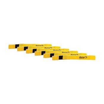 6PK Victor Sports Nylon Sash Hook Loop Fastener Adjustable Yellow 5x100cm