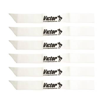 6PK Victor Sports Nylon Sash Team Divider For Activities White 1.2m