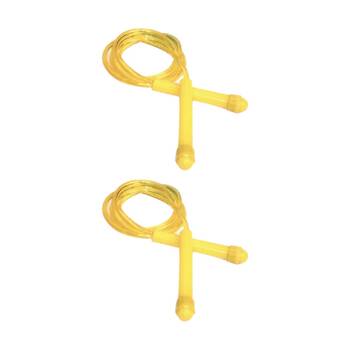 2PK Victor Sports Skipping Rope Easy Grip Handles Fitness Exercise Tool Yel 4.5m