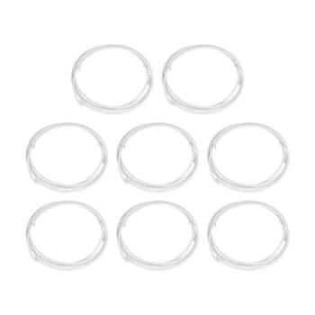 8PK Victor Sports Sash Ring PVC Coated Durable White Storage Accessory