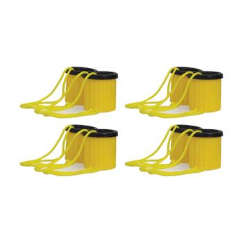 4x 2pc Victor Sports Balancing Stilts Kids Learning Tool Durable Rope Yellow