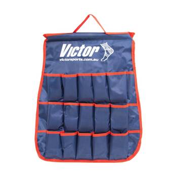 Victor Sports?Tag Belt Holder W/ 30 Pockets & Carry Handle Storage Bag