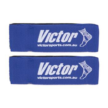 2x 3pc Victor Sports Tag-Belt Set Loop Fastener Belt Tags Blue 150cm 50cm