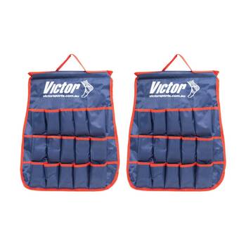 2PK Victor Sports Tag Belt Holder W/ 30 Pockets & Carry Handle Storage Bag