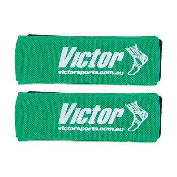 2x 3pc Victor Sports Tag-Belt Set Loop Fastener Belt Tags Green 150cm 50cm
