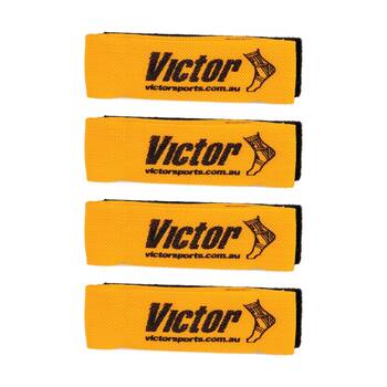 4x 3pc Victor Sports Tag-Belt Set Hook Fastener Belt Tags Orange 150cm 50cm