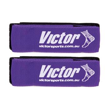 2x 3pc Victor Sports Tag-Belt Set Loop Fastener Belt Tags Purple 150cm 50cm