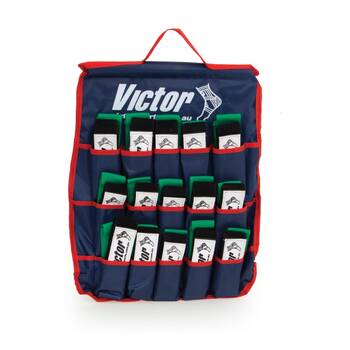 30pc Victor Sports Tag Belt Holder Kit Green 50cm Tags 150cm Belts