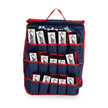 30pc Victor Sports Tag Belt Set & Holder Kit Red 50cm Tags 150cm Belts