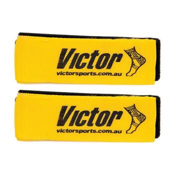2x 3pc Victor Sports Tag-Belt Set Loop Fastener Belt Tags Yellow 150cm 50cm