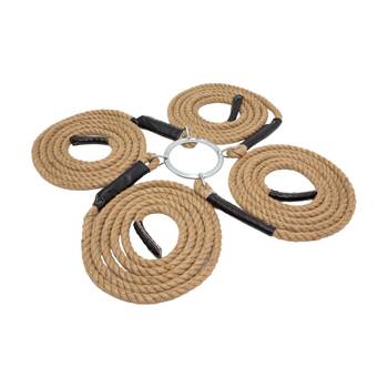 Victor Sports Tug Of War 4 Way Twisted?Rope?With Central Steel Ring 5m Ropes