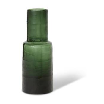 E Style Resha Glass Vase Contemporary Home Decor Vessel Green 16x16x47cm