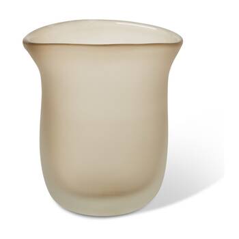 E Style Omolara Glass Vase Elegant Organic Interior Decor Brown 18x12x20cm