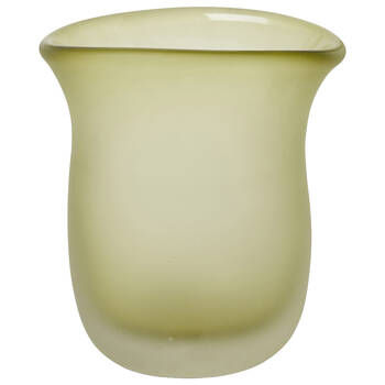 E Style Omolara Glass Vase Elegant Organic Interior Decor Green 18x12x20cm
