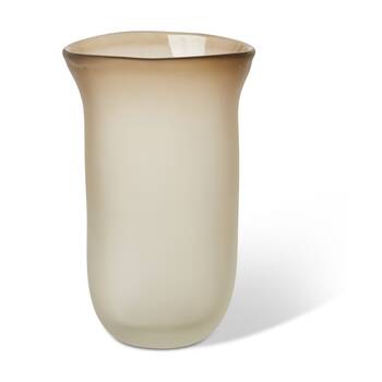 E Style Omolara Glass Vase Elegant Organic Interior Decor Brown 17x12x29cm