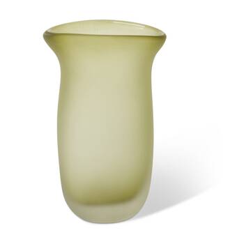 E Style Omolara Glass Vase Elegant Organic Interior Decor Green 17x12x29cm