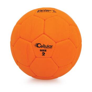 Victor Sports Handball Cellular Enhanced Grip Soft Touch Rubber Orange Size 2