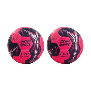 2PK Victor Sports Handball Size 2 Weight for Teens 12-16 Years Pink