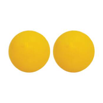 2PK Victor Sports Hockey Ball Seamless PVC Smooth Textured Outdoor Use Orange