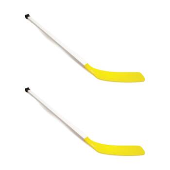 2PK Victor Sports Hockey Stick Street Durable Indoor Outdoor Play Yellow 91cm