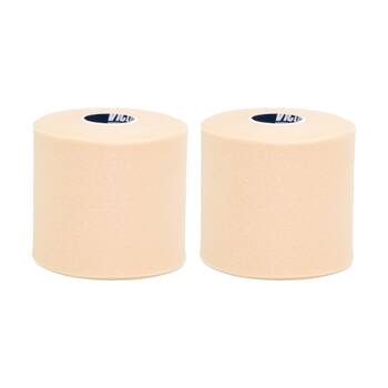 2x 4pc Victor Sports Pro Foam Non-Adhesive Underwrap Rolls Set Beige 75mm x 27m