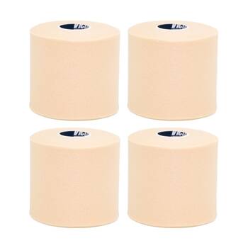 4x 4pc Victor Sports Pro Foam Non-Adhesive Underwrap Rolls Set Beige 75mm x 27m