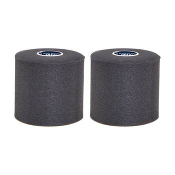 2x 4pc Victor Sports Pro Foam Non-Adhesive Underwrap Rolls Set Black 75mm x 27m