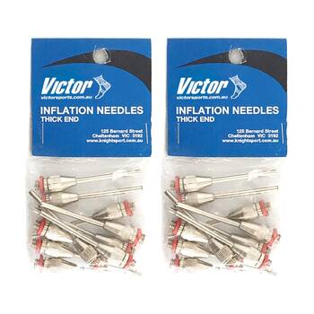 2x 10pc Victor Sports Inflating Needle For Compressors Stirrup Pumps Thick End