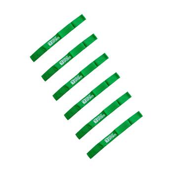 6PK Victor Sports Kelly Nylon Sash Hook & Loop Fastener 50mm Webbing Green 1.2m