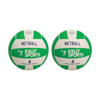2PK Victor Sports Netball Rubber Durable Training Ball Outdoor Use Green Size 4