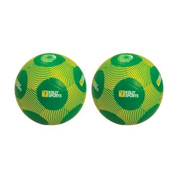 2PK Victor Sports Kelly Soccer Ball Rubber Size 3 32" Panel Pimple