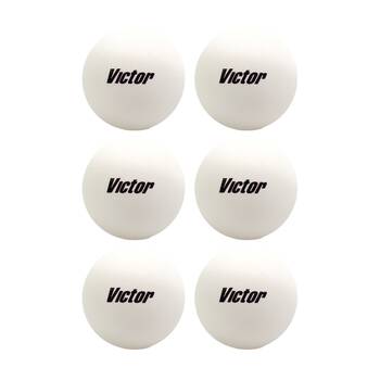 6PK Victor Sports Sofcrosse Ball Lightweight Safe Recreational Play White