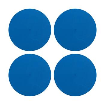 4PK Victor Sports Floor Marker Disc Outdoor Training Non-Slip Rubber Blue 24cm