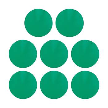 8PK Victor Sports Floor Marker Disc Outdoor Training Non-Slip Rubber Green 24cm
