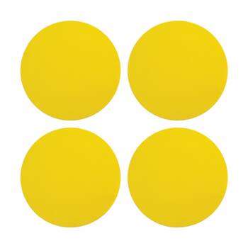 4PK Victor Sports Floor Marker Disc Outdoor Training Non-Slip Rubber Yellow 24cm