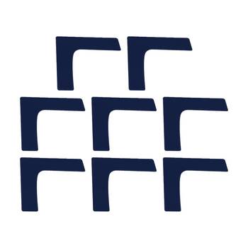 8PK Victor Sports Floor Marker Corner Durable Non-Slip Rubber Blue 25x25x7cm