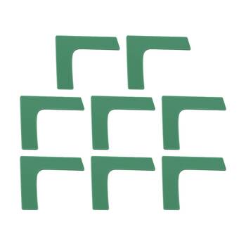 8PK Victor Sports Floor Marker Corner Durable Non-Slip Rubber Green 25x25x7cm