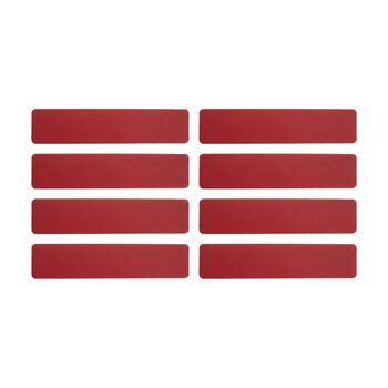 8PK Victor Sports Floor Marker Rectangle Outdoor Training Non-Slip Rubber Red