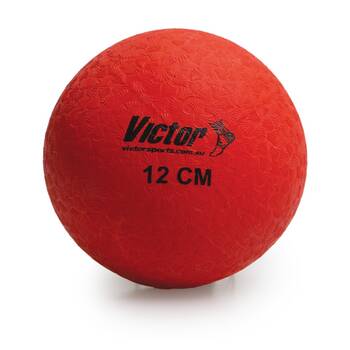 Victor Sports Playball Rubber Durable Bounce Ball Active Play Red 12cm