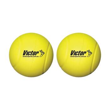 2PK Victor Sports Foam Rooball Durable Soft Play Ball Yellow 10cm