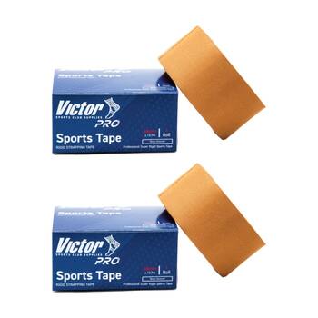 2PK Victor Sports Pro Rigid Adhesive Strapping Tape Rolls Beige 38mmx13.7m