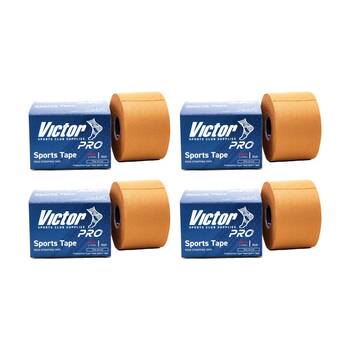 4PK Victor Sports Pro Rigid Adhesive Strapping Tape Rolls Beige 50mmx13.7m